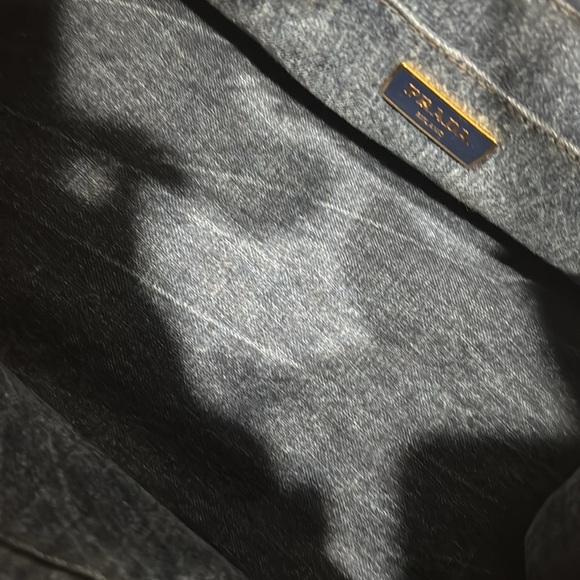 Prada Blue Denim Canapa Tote Bag - Picture 12 of 16